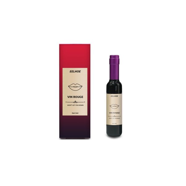 Vin Rouge Lip Tint, Non-Stick Cup Color Development Portable Waterproof Non-Fading Moisturizing Red Wine Bottle Lip Glaze - Image 8