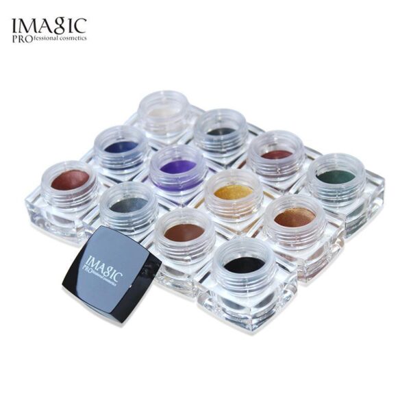IMAGIC Gel Eyeshadow Cream Waterproof Long Lasting Shimmer Glow 12 Colors - Image 4