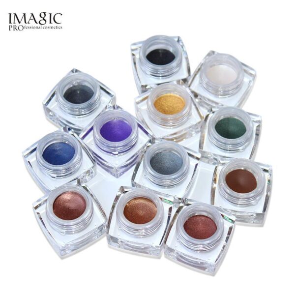 IMAGIC Gel Eyeshadow Cream Waterproof Long Lasting Shimmer Glow 12 Colors - Image 5