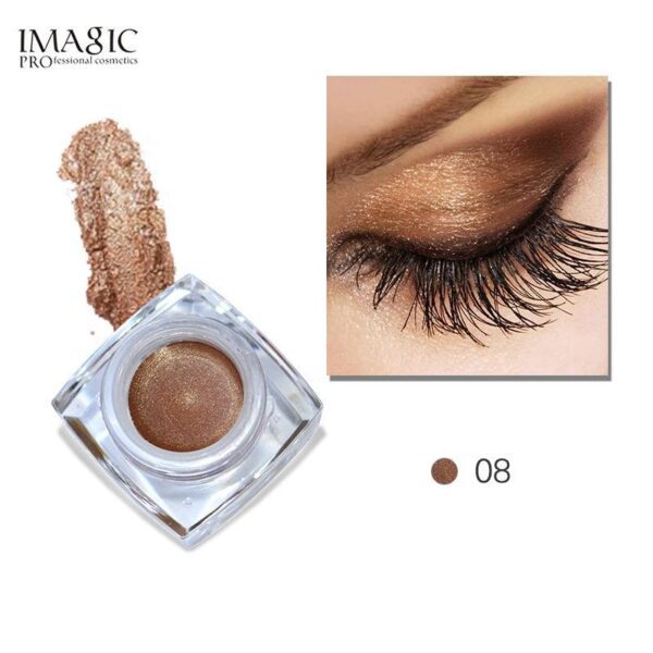 IMAGIC Gel Eyeshadow Cream Waterproof Long Lasting Shimmer Glow 12 Colors - Image 2