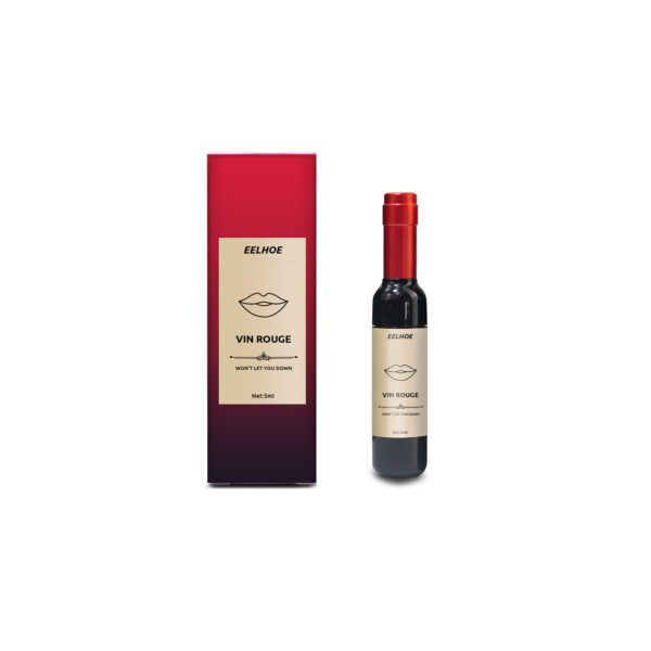 Vin Rouge Lip Tint, Non-Stick Cup Color Development Portable Waterproof Non-Fading Moisturizing Red Wine Bottle Lip Glaze - Image 9
